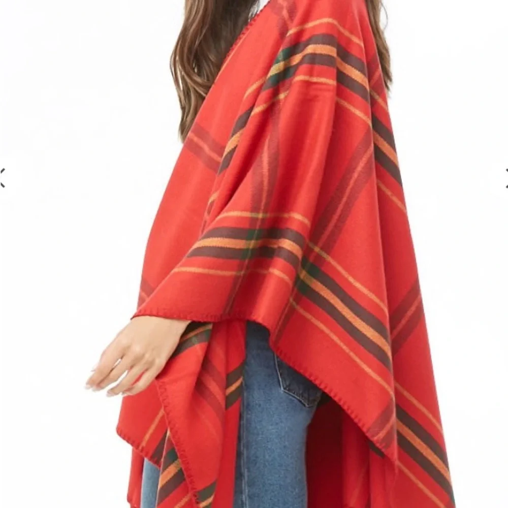 Plaid Flannel Shawl - Picture 5 of 15